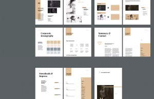 画册的创意排版设计是对VI手册企业视觉识别系统的充分解读，品牌传播要具有系统性，不是简单的广告设计