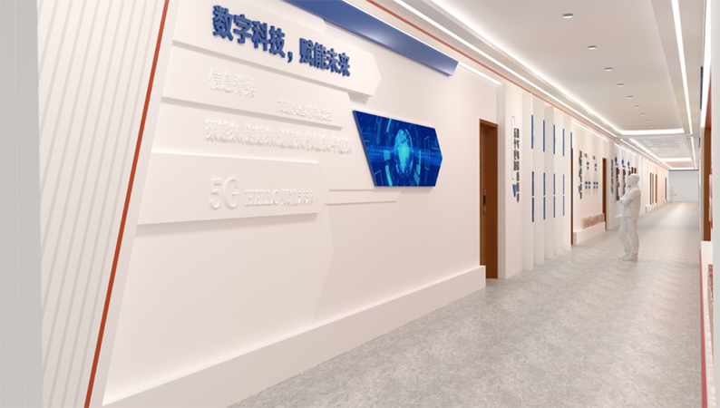 中国电信的企业文化墙设计案例
