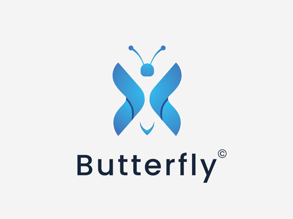 以蝴蝶为造型的logo设计_上海logo设计公司