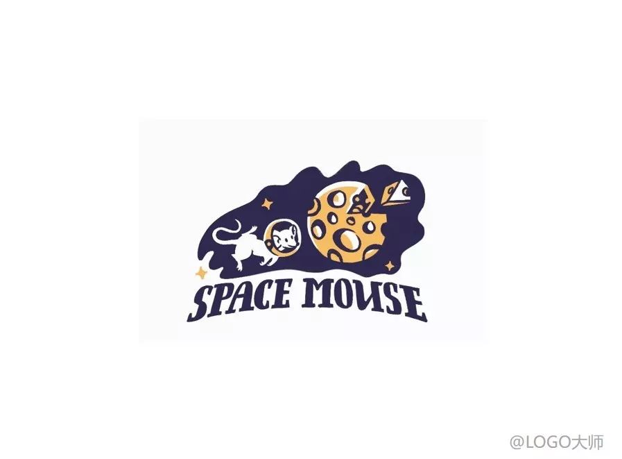老鼠造型的logo设计方案